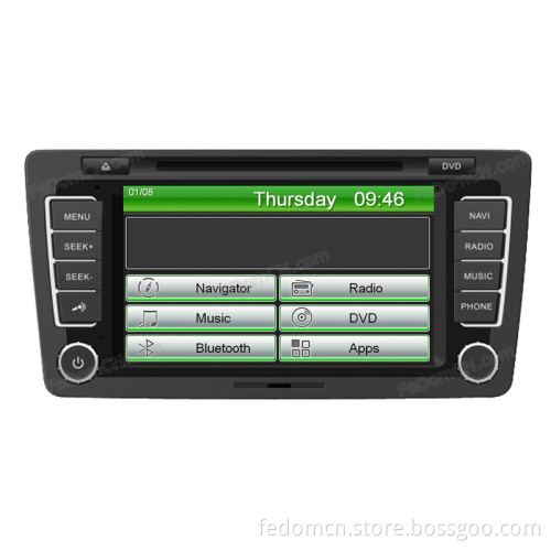 Touch Screen Car DVD Player for Skoda Octavia GPS Navigation System
